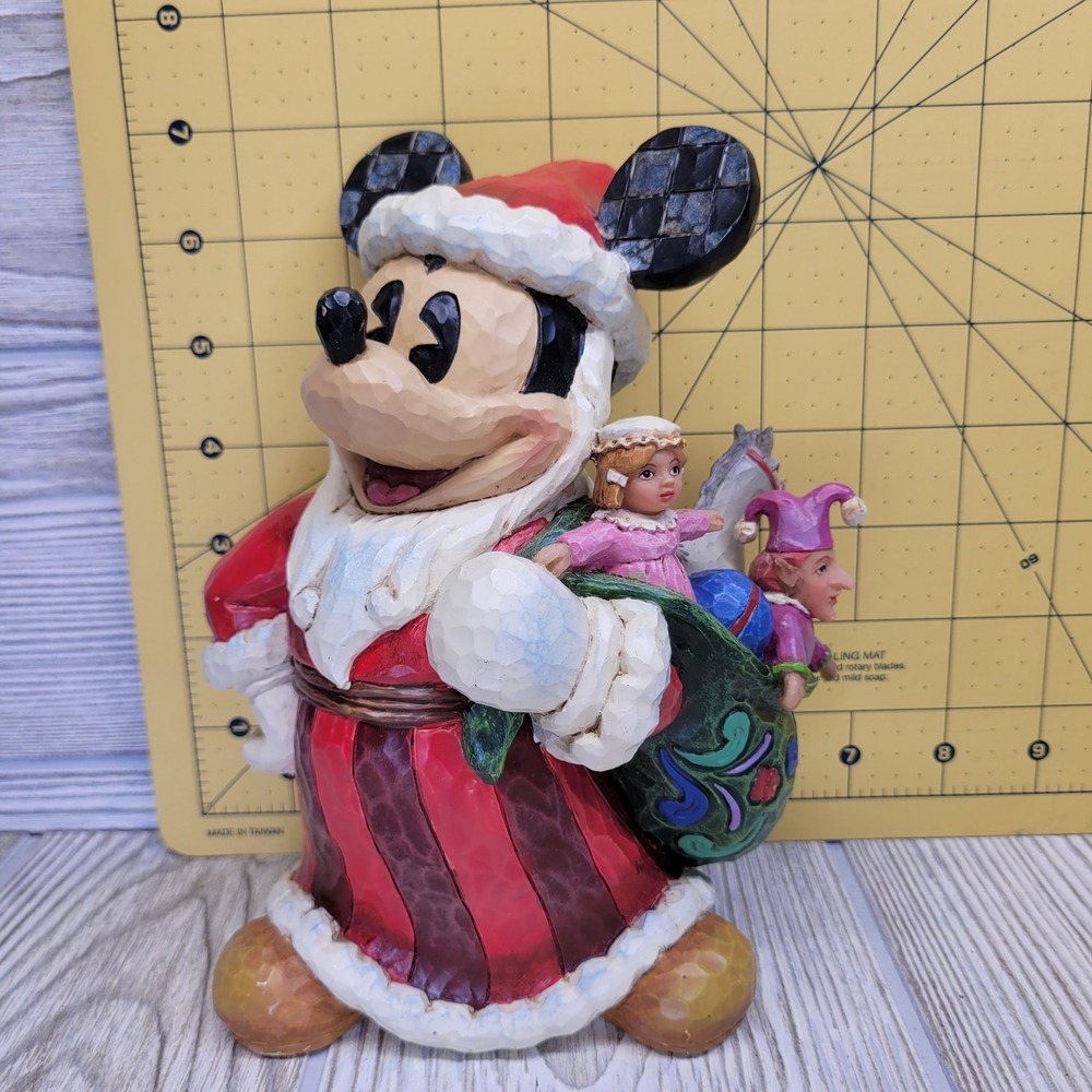 Jim Shore Disney Toys To The World Mickey Mouse Santa Traditions Figure 4027922 - Picture 10 of 10